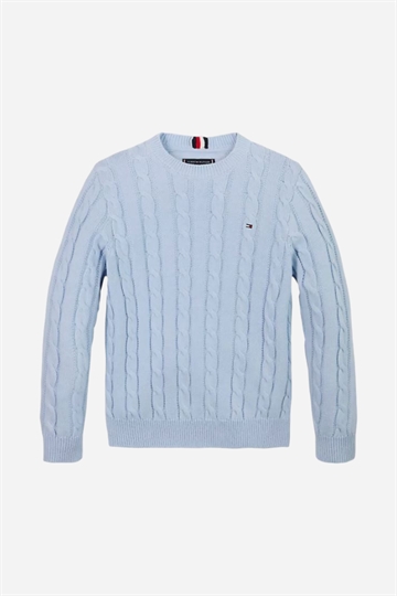 Tommy Hilfiger Essential Cable Sweater - Breezy Blue